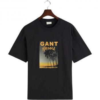 T-shirt Gant Noir Lavé M