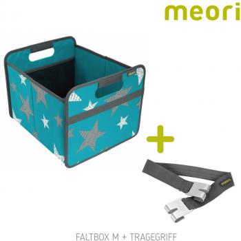 Faltbox Classic Medium Azur Blau/Sterne abwischbar stabil Polyester