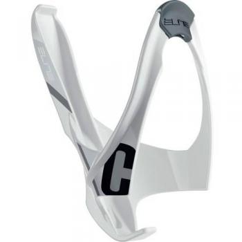 Borraccia Elite Fibra Bianco con Logo Nero