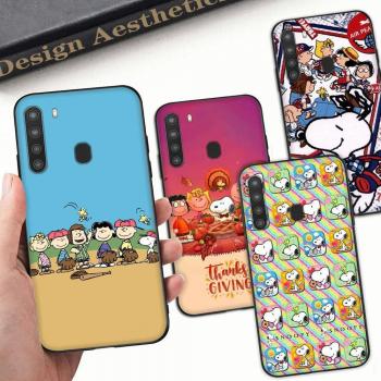 Snoopy Black Silicone Case for Xiaomi Poco and Redmi