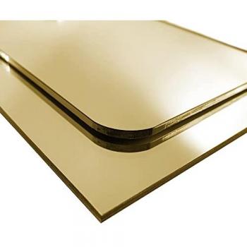 Plaque Miroir Acrylique Or 3 mm 500 x 900 mm