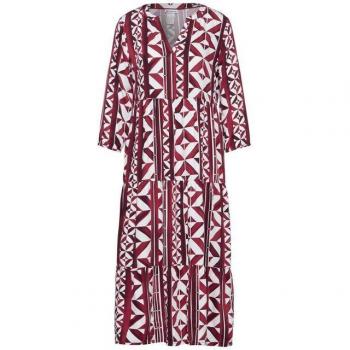 Street One Femme Rougie Midi Robe imprimée