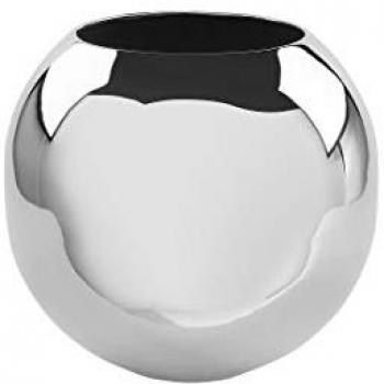 MOON‑Tischvase von Fink Dekovase – 20 cm Höhe, 25 cm Durchmesser, vernickelt