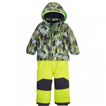 Killtec 2-tlg. Set Winterjacke mit Kapuze und Schneehose Wald