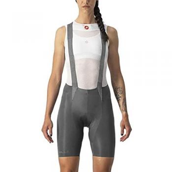 Castelli Free Aero Racer Rosso Corsa Damen Gunmetal Grey Short, L