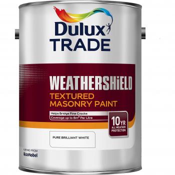 Dulux Trade Textured Masonry Paint Brilliant White Tracked Delivery