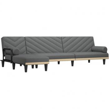 VidaXL Black Upholstered Sofa-Lova Unit
