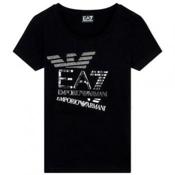 XL Black “Eagle” Logo T-Shirt by Emporio Armani