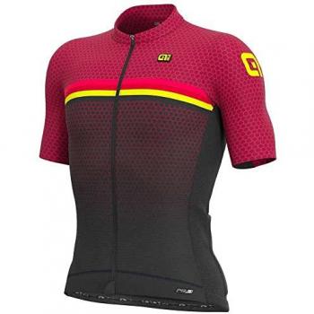 Alé PRS Bridge Fahrradshirt Schwarz/Granatrot