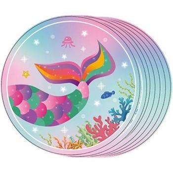 40pcs Mermaid Birthday Celebration Cupcake Toppers and Cake Box
