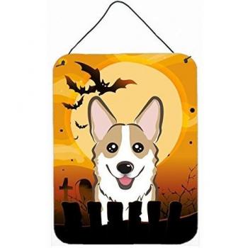 Caroline’s Sable Corgi Halloween Wall Art (Multicolor)