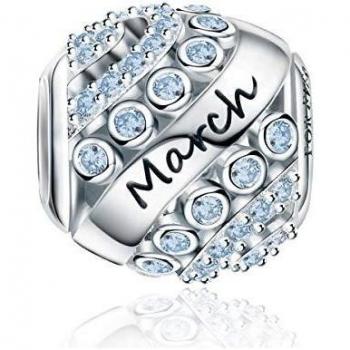 Céleste Couronne Pierre d'Naissance Argent 925