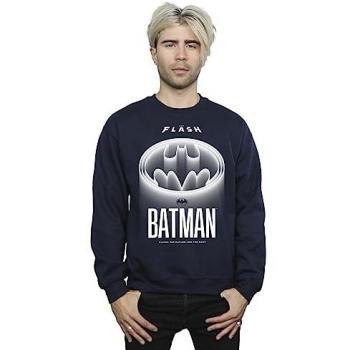 Bluza Uomo DC Comics Flash Batman con Emblema Bianco