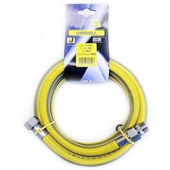 Tuyau de gaz inox UNIROLL 2 m, ½, M/F‑F/F, norme EN 15266