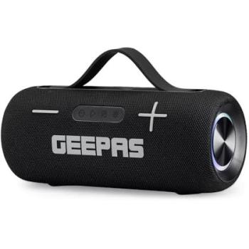 Satin Black Docking Speaker Stand by Geepas