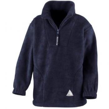 Result Children's Fleece Zip Neck Jumper
