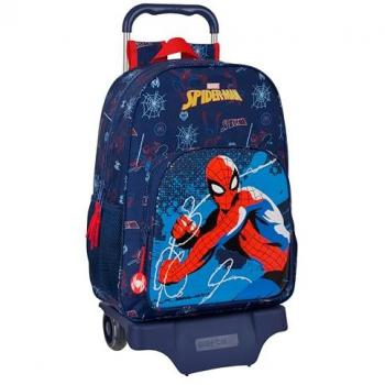 Mochila con Carro Araña-man Neón Safta
