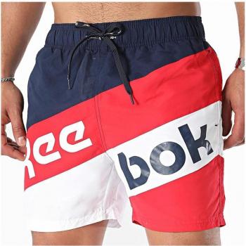 Reebok Ryan Badehose für Herren, blau/rot/weiß