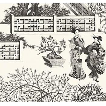 Papel pintado oriental gheisas