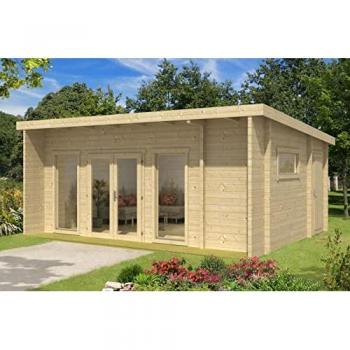 Abri extérieur en bois massif Carla‑70 ISO (6x5 m) – 31 m²
