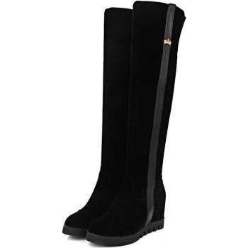 Bottes femme MORAZORA hauteur augmentée – sol robuste, zip, saison automne/hiver