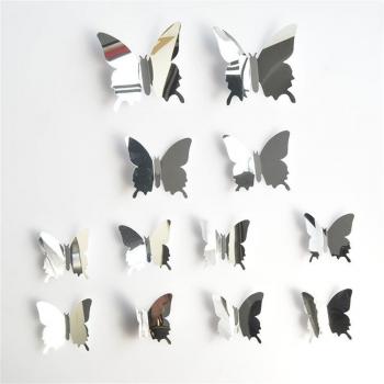 Self-Adhesive Mirror Lotus Decor