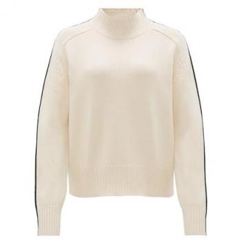 Opus Rollkragenpullover Pipinga Creme Damen Größe 34
