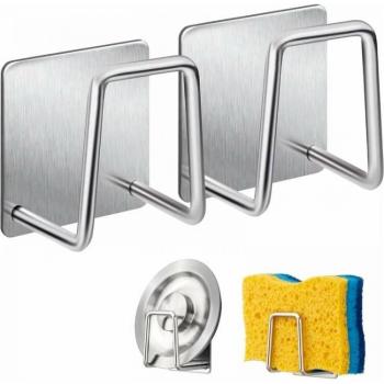 Acciaio 304 StickyHook – Accessorio Lavello, 4 Spugne