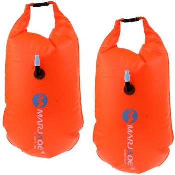 2Pcs Inflatable Safety Swim Bag & Belt for Open Water Activities