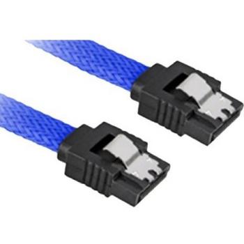 Cable SATA 3 0,6 m 7 pines Negro y Azul Sharkoon