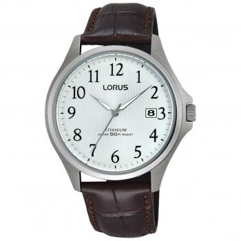 Lorus RS937CX9 Chronomètre Classique Cuir Argenté