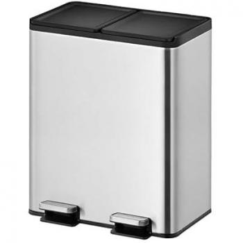 Pattumiera Eko 40L Inox Argento