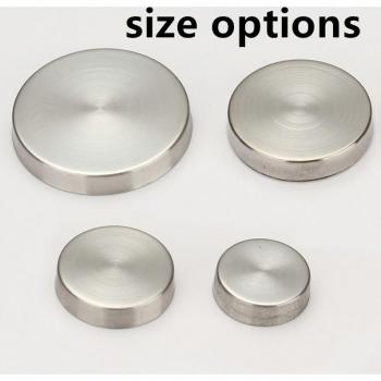 4pcs Satin Finish Decorative Mirror Nails Stainless Steel 202 (16mm/18mm/20mm/25mm/30mm)