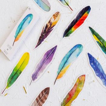 Feutres en plumes colorées pour papeterie