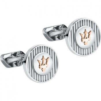 Maserati Jewels Cufflinks JM121ATK14 in Acciaio Inox per Uomo