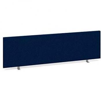 Straight desk mounted screen 1400mm, blue