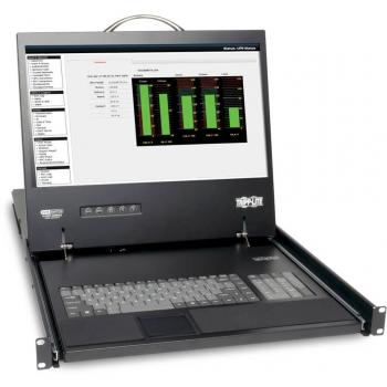 Tripp Lite 19 LCD Rack-Mount KVM Console with 8-Port Cat5 Connectivity