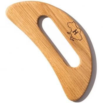 Hillary Guasha Grattoir corporel en bois