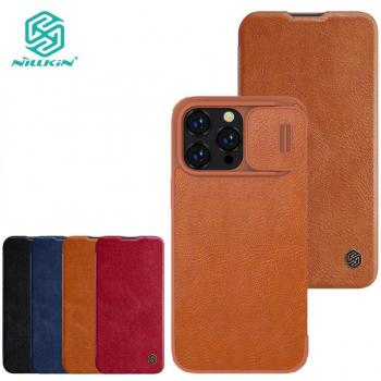 Nillkin Pro‑Flip: Custodia di lusso in pelle per iPhone 14 Pro, supporto scheda