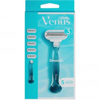 Gillette Venus Smooth avec 5 lames de rechange