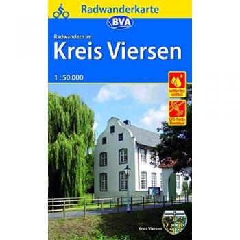 Radwanderkarte BVA Radwandern im Kreis Viersen 1:50.000, reiß