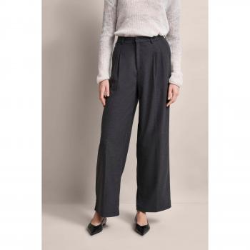 BUGATTI Damen Freizeithose Dunkelgrau mit Eingrifftaschen, Gr. 36