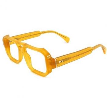 Squadrata Transparent Yellow Eyewear