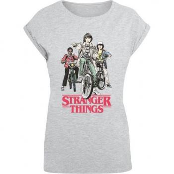Damen T-Shirt Stranger Things von ABSOLUTE CULT, grau