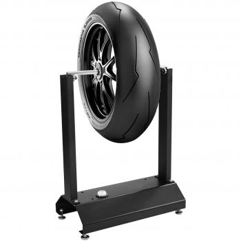 Equilibradora de Ruedas de Motos Costway Soporte de Conos Regulables para Centrado en Taller