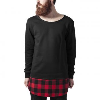Urban Classics Langarm Flanell Sweatshirt, Größe L