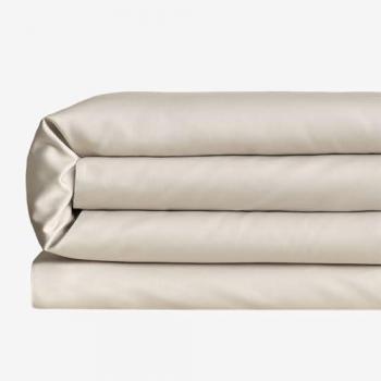 Duvet chic satin 300 fils, teinte beige nu