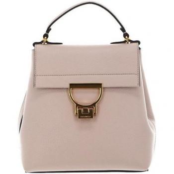 Coccinelle Backpack beige en cuir Arlettis 280803