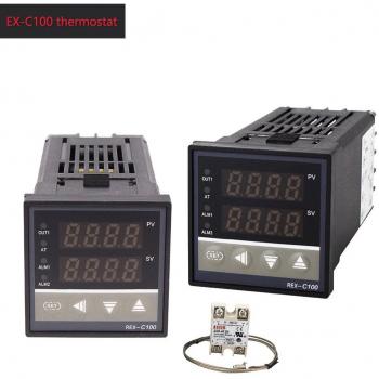 REX-C100 LCD PID Temperature Control Set with 40A SSR