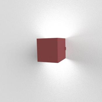 Lumicom Desmo Sospensione GX53 Rosso Cowhide Metallo 8W 10x10cm